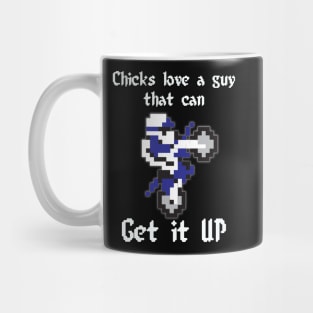 Get it up Excite Bike Blue Mug